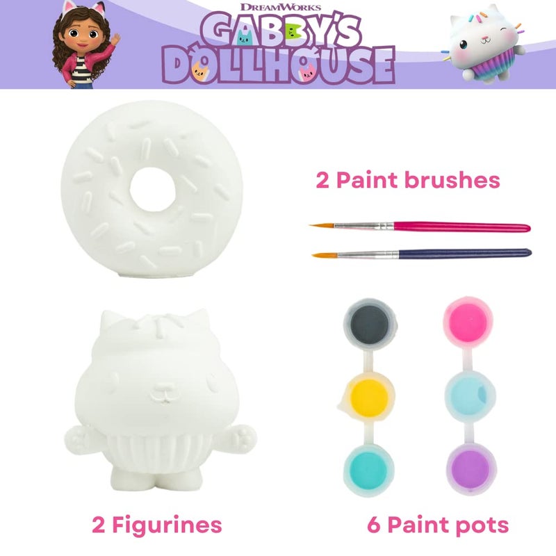 Innovative Designs Gabbys Dollhouse DIY Paint Your Own Figurines Arts and Crafts Set for Girls - Image 2